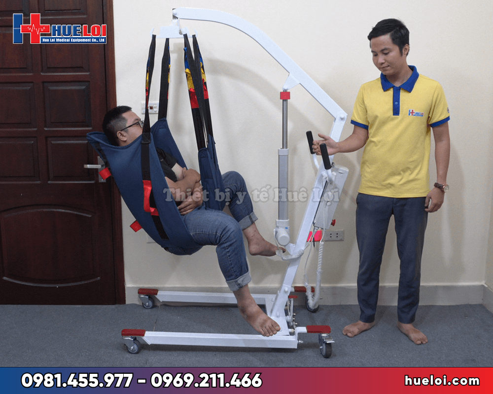 Máy Nâng Hạ Bệnh Nhân Điều Khiển Điện